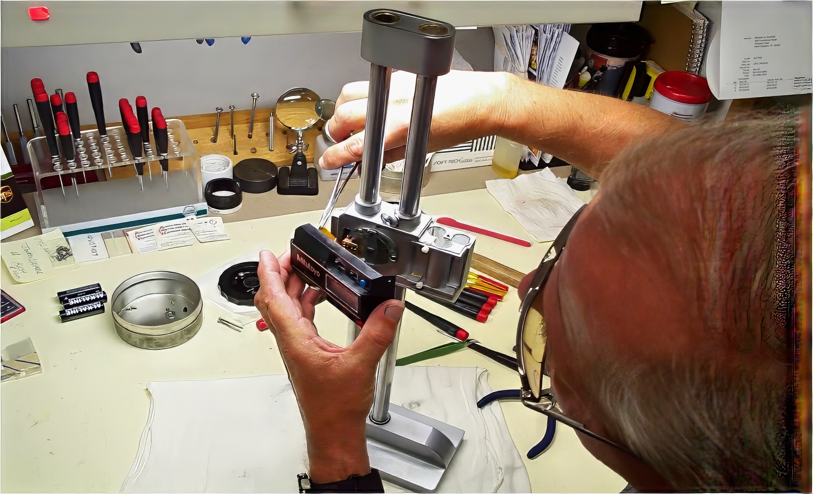 A.I.R. technician working in repair lab