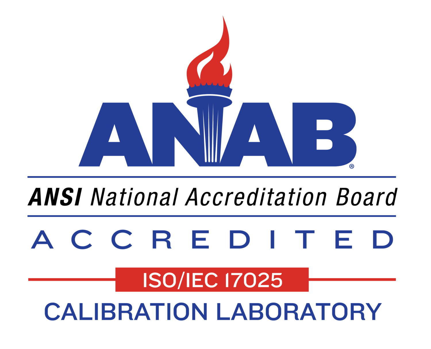 ANSI National Accreditation Board Accredited Calibration Library